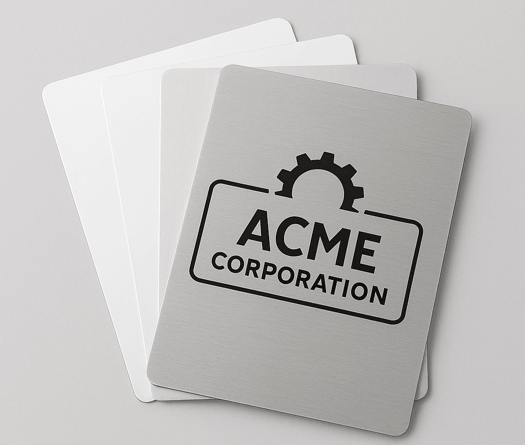 Black Matt Aluminium Laser Engraving Sheet — Black matt finish