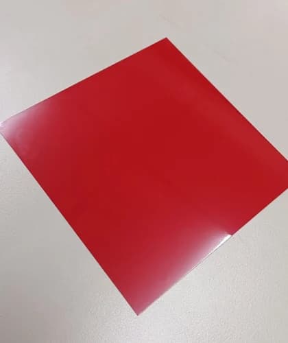 Red Aluminium Laser Marking Sheet — Red finish